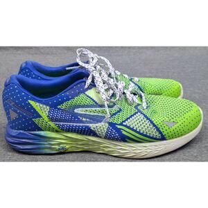 SKECHERS Mens Athletic Shoes - Green/Blue, Go Meb Razor, Sneakers, Lace, Size 8